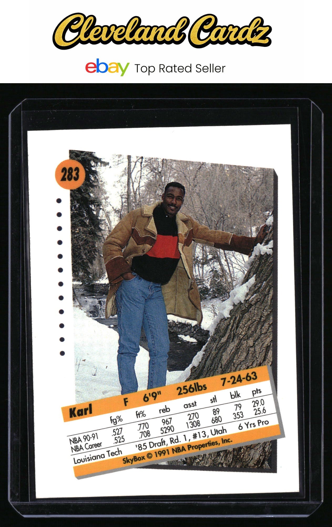1991-92 SkyBox #283 Karl Malone