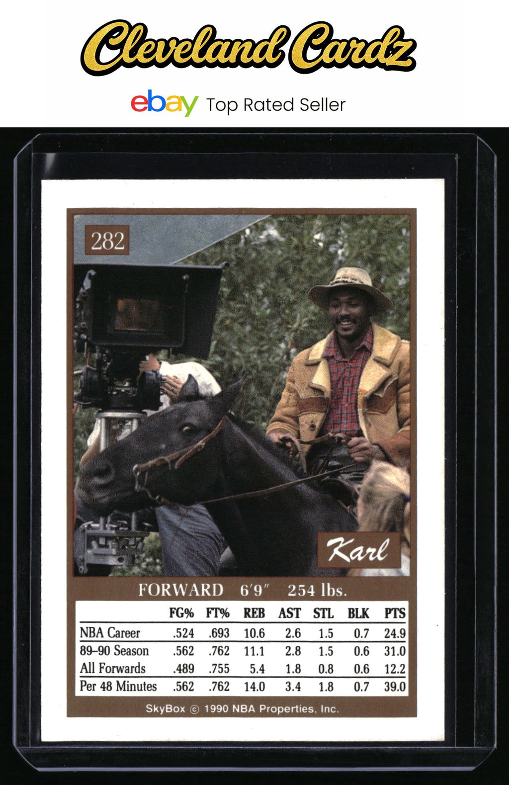 1990-91 SkyBox #282 Karl Malone