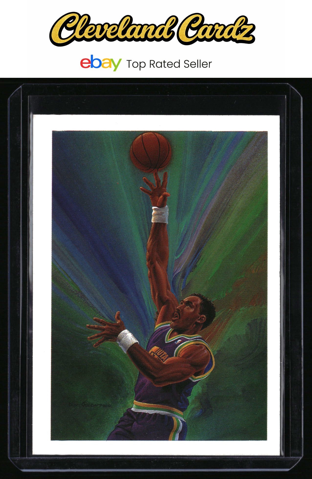 1990-91 Hoops #380 Karl Malone