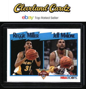 1991-92 Hoops #308 Reggie Miller / Jeff Malone