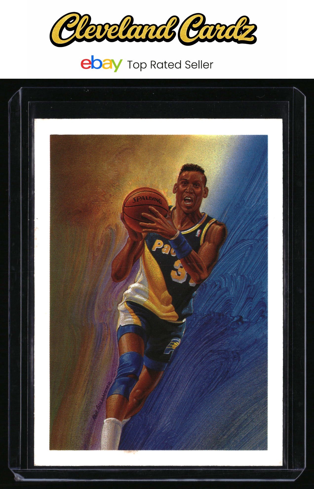 1990-91 Hoops #365 Reggie Miller
