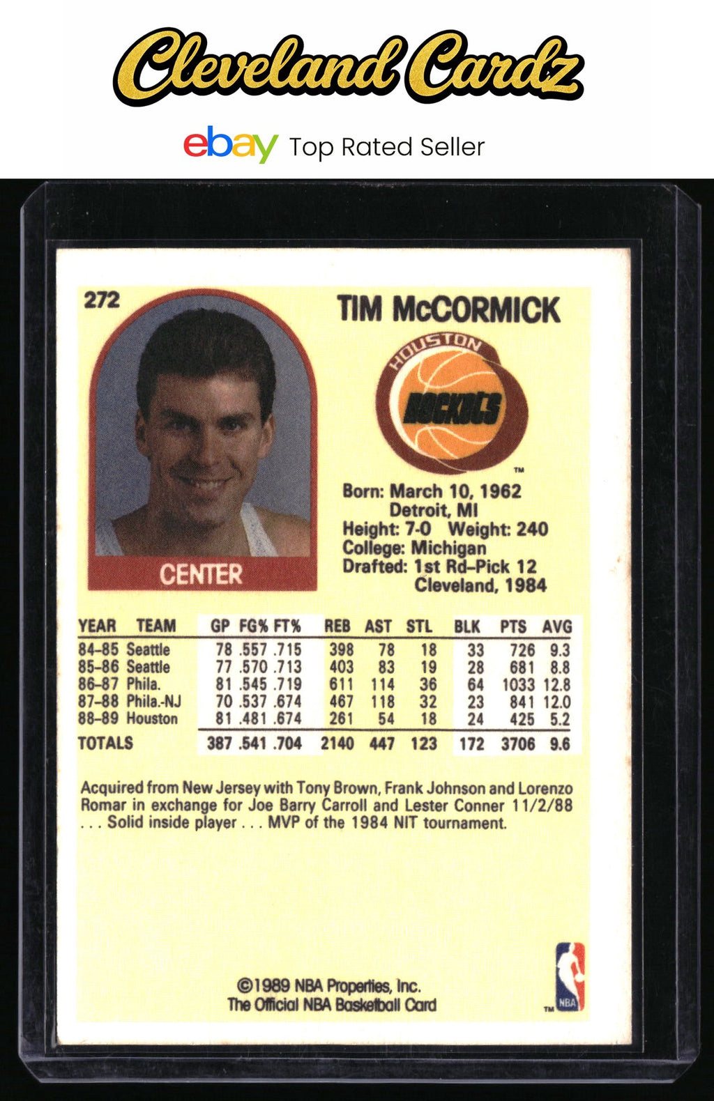 1989-90 Hoops #272 Tim McCormick