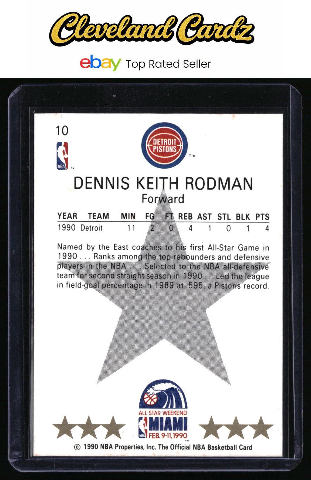 1990-91 Hoops #10 Dennis Rodman