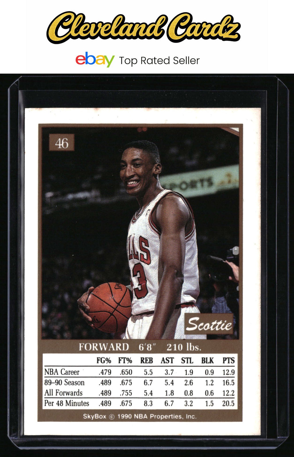 1990-91 SkyBox #46 Scottie Pippen