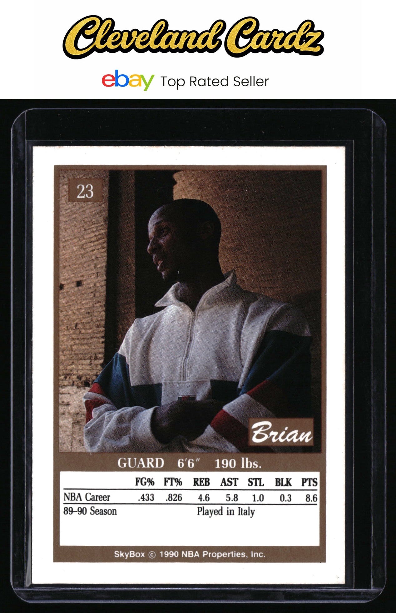 1990-91 SkyBox #23 Brian Shaw