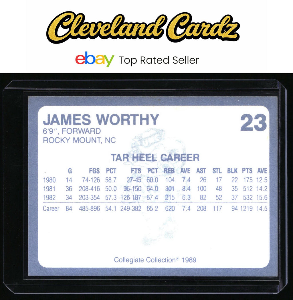 1989 Collegiate Collection North Carolina's Finest #23a James Worthy
