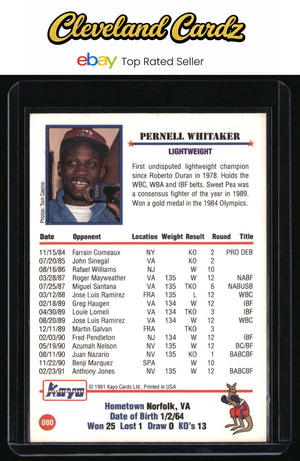 1991 Kayo #080 Pernell Whitaker