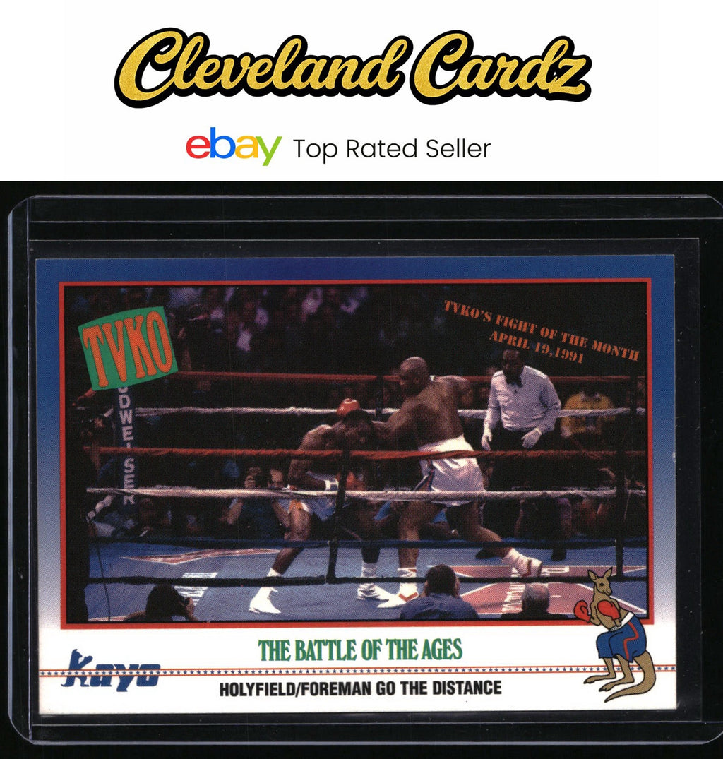 1991 Kayo #211 Evander Holyfield / George Foreman