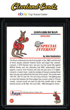 1991 Kayo #037 Sugar Ray Leonard / Roberto Duran
