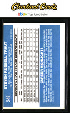 1982 Donruss #243 Steve Trout