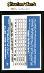 1982 Donruss #521 Greg Pryor