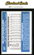 1982 Donruss #637 Bill Almon