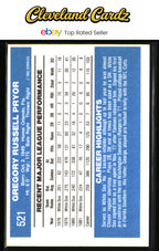1982 Donruss #521 Greg Pryor