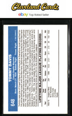 1982 Donruss #648 Tommy Davis