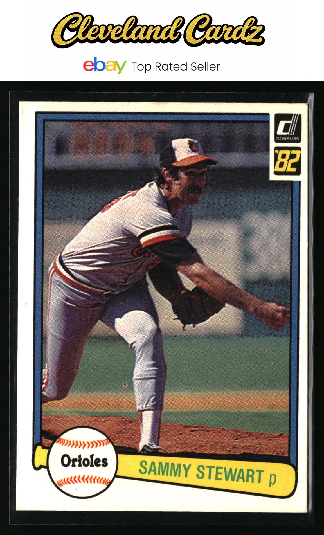1982 Donruss #457 Sammy Stewart