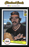 1982 Donruss #348 Greg Minton