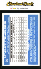 1982 Donruss #96 Doyle Alexander