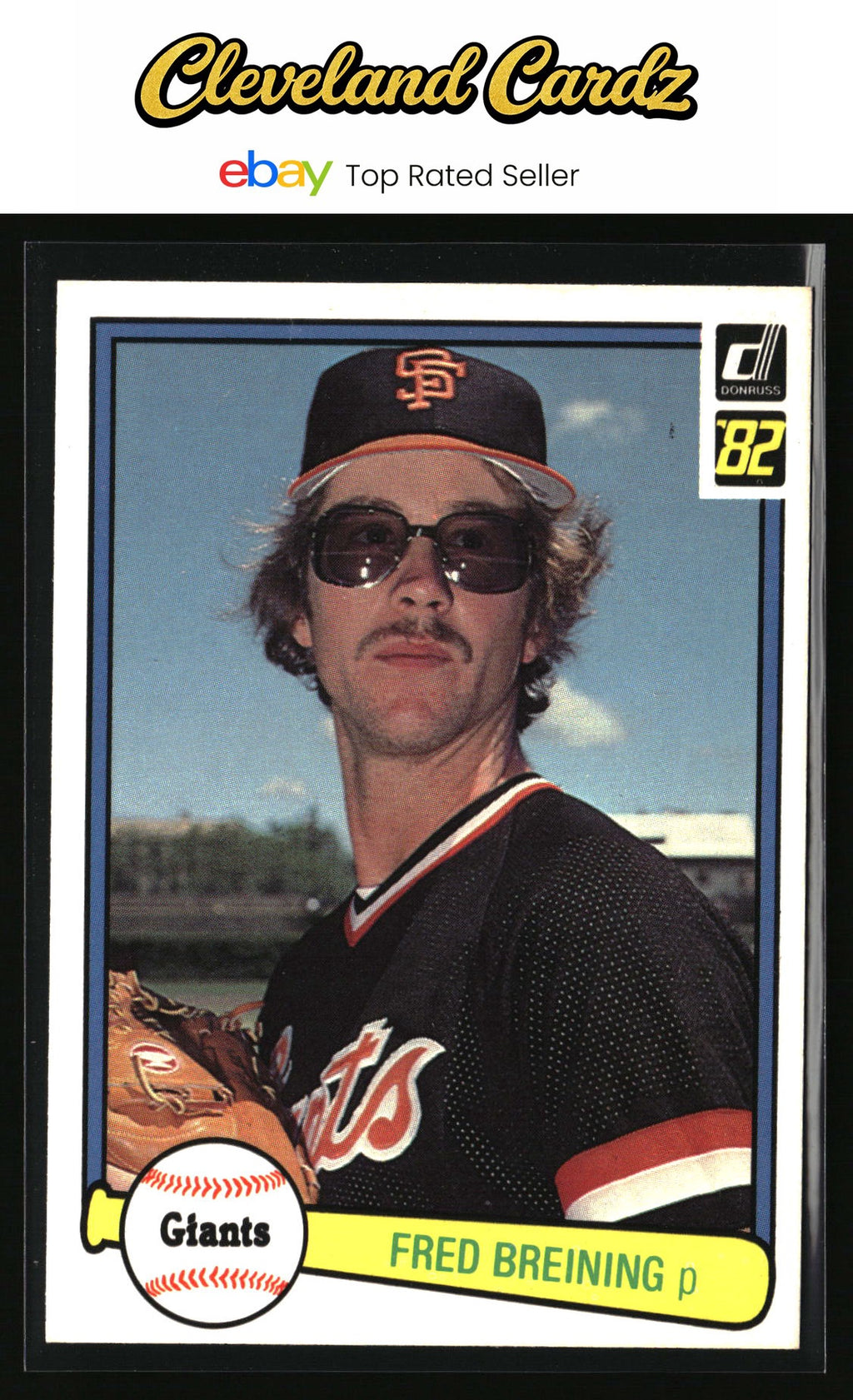 1982 Donruss #186 Fred Breining RC