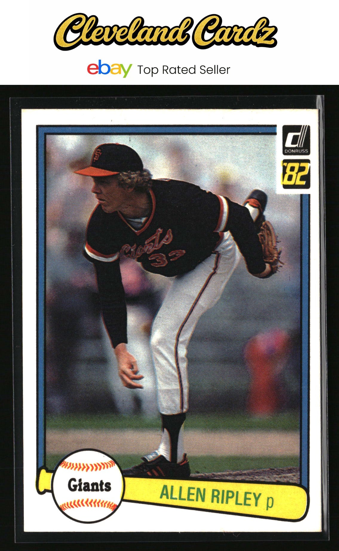 1982 Donruss #125 Allen Ripley
