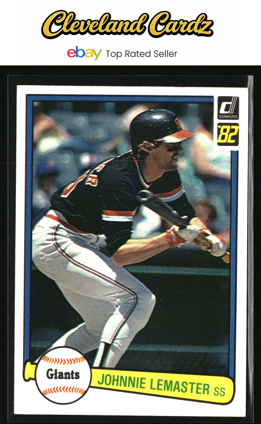 1982 Donruss #524 Johnnie LeMaster