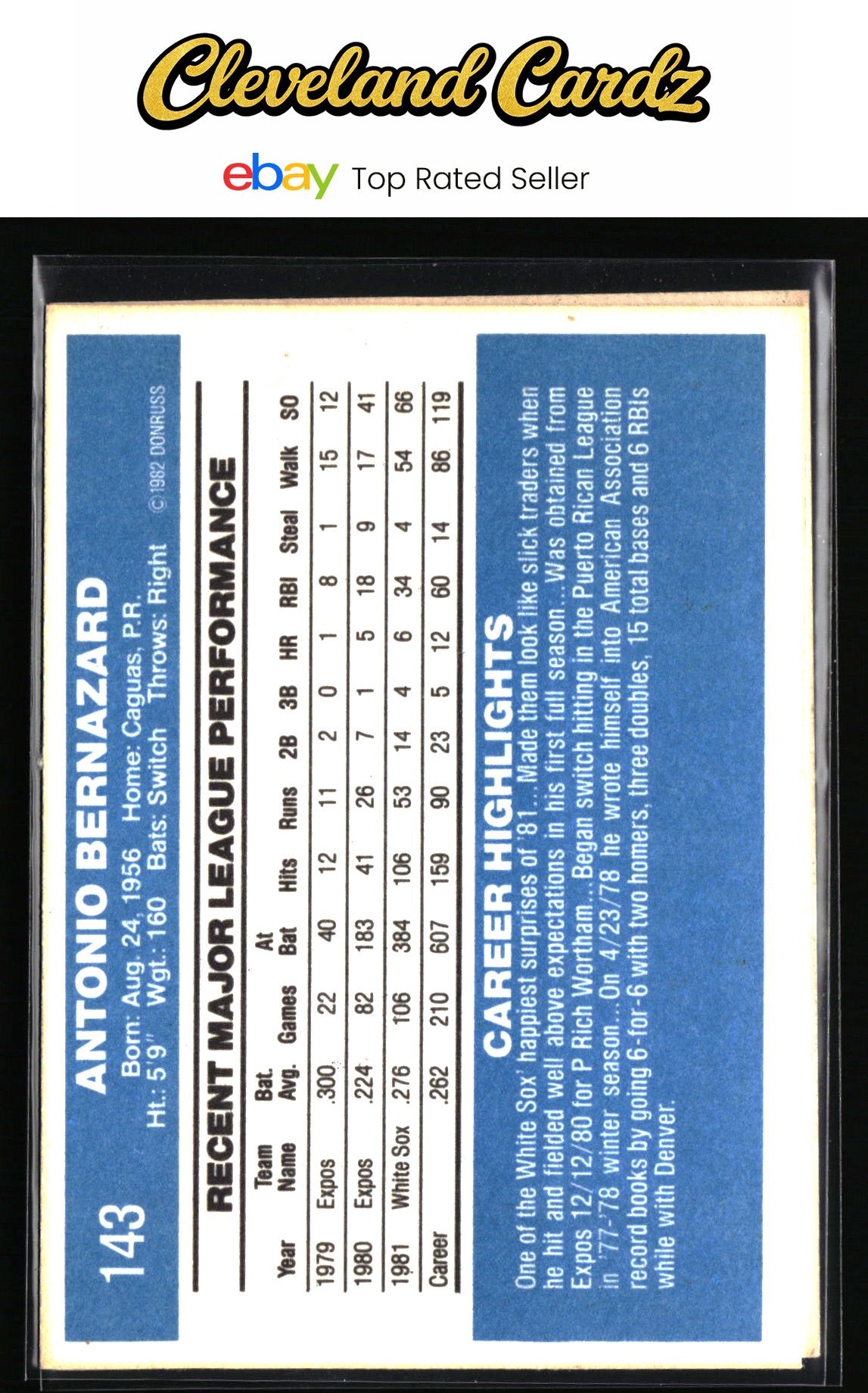1982 Donruss #208 Dave Stapleton