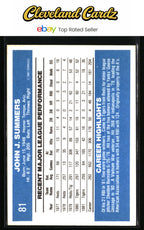 1982 Donruss #81 Champ Summers
