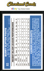 1982 Donruss #83 Barry Foote