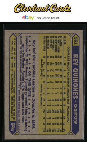 1987 Topps #561 Rey Quinones RC