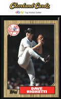 1987 Topps #40 Dave Righetti