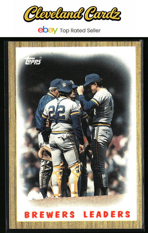 1987 Topps #56 Brewers Leaders