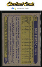 1987 Topps #279 Dan Plesac RC