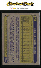 1987 Topps #279 Dan Plesac RC