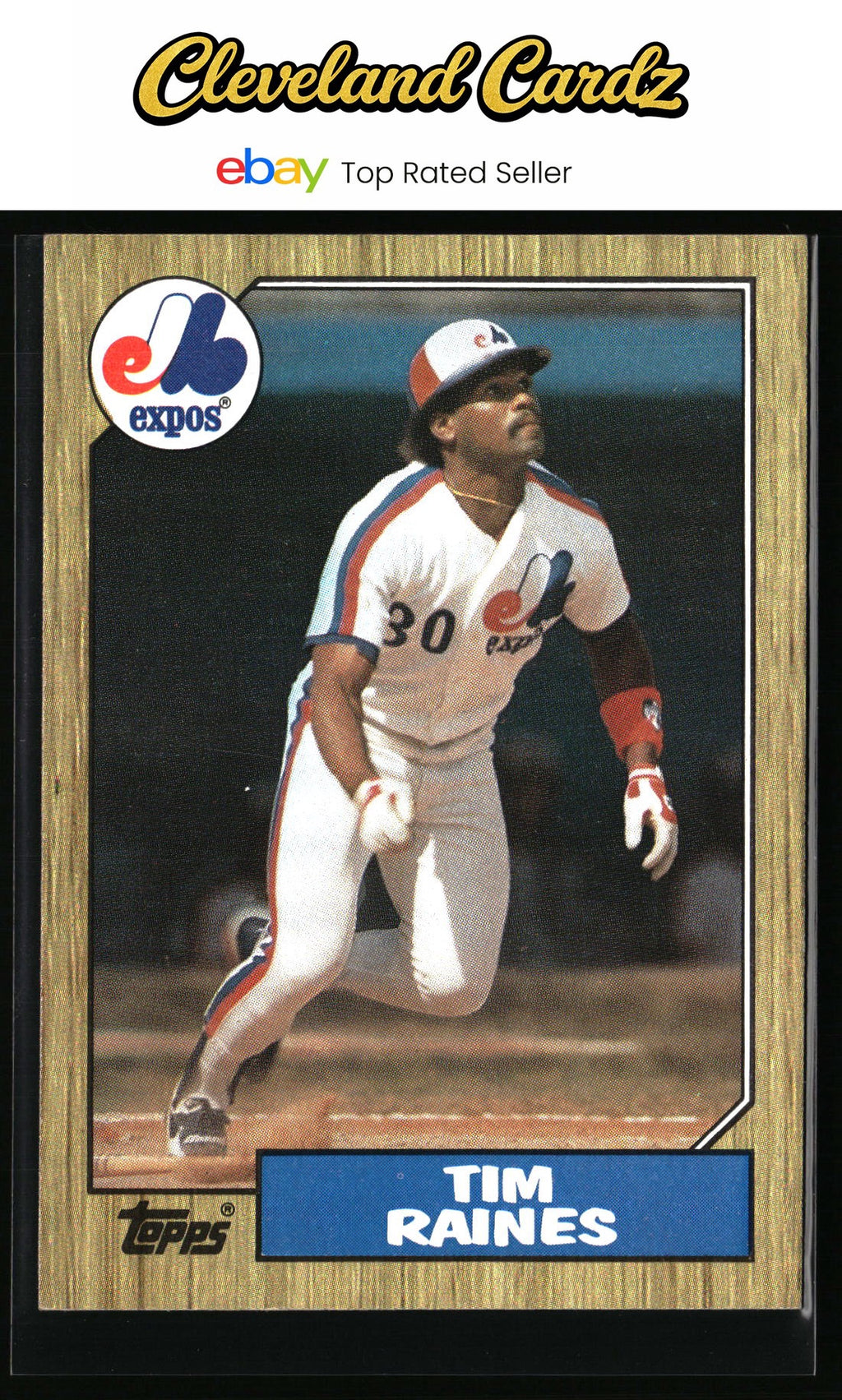 1987 Topps #30 Tim Raines