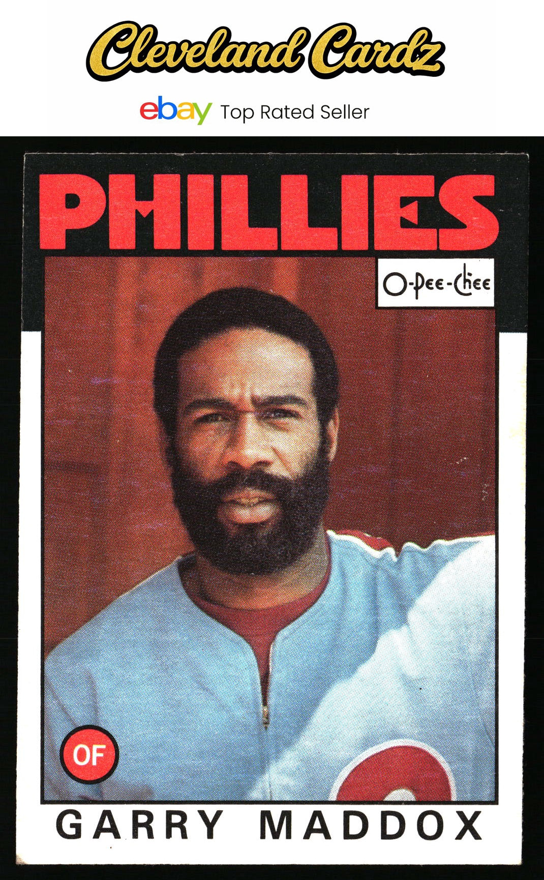 1986 Topps #585 Garry Maddox