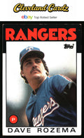 1986 Topps #739 Dave Rozema