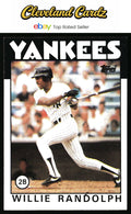 1986 Topps #455 Willie Randolph