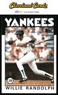 1986 Topps #455 Willie Randolph