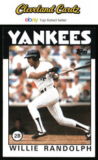 1986 Topps #455 Willie Randolph