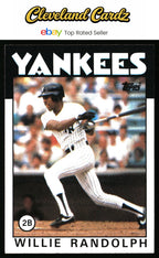 1986 Topps #455 Willie Randolph