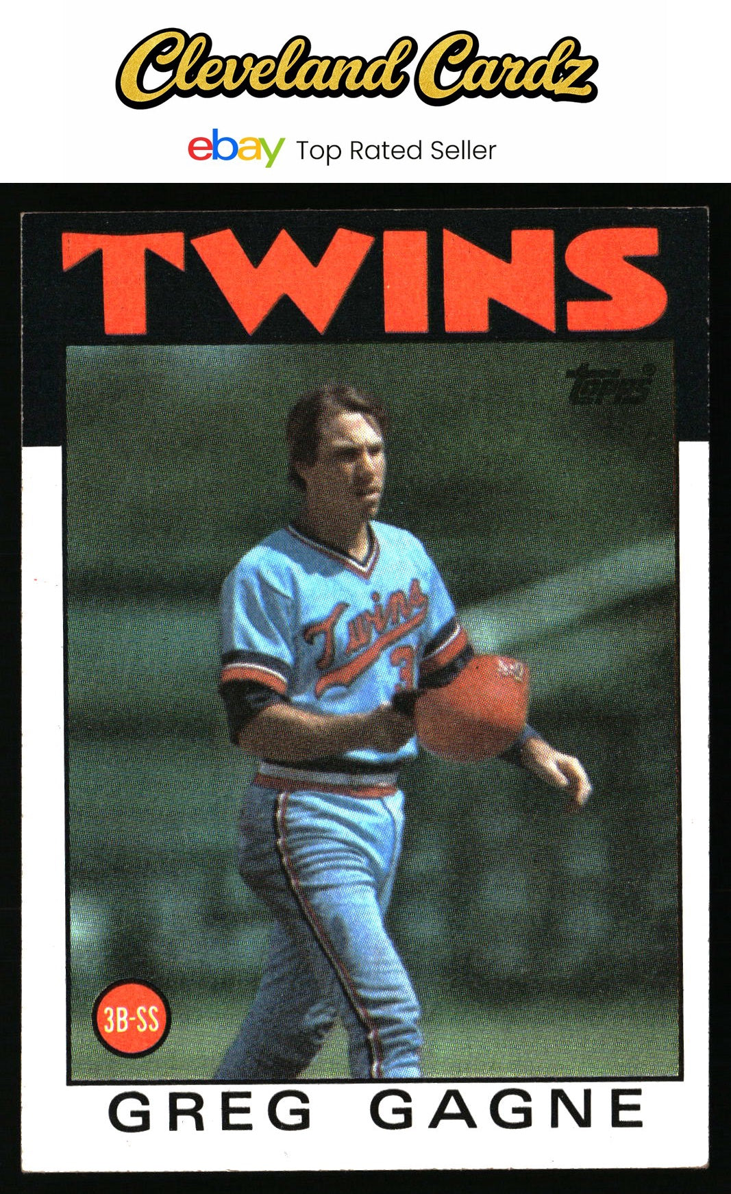 1986 Topps #162 Greg Gagne