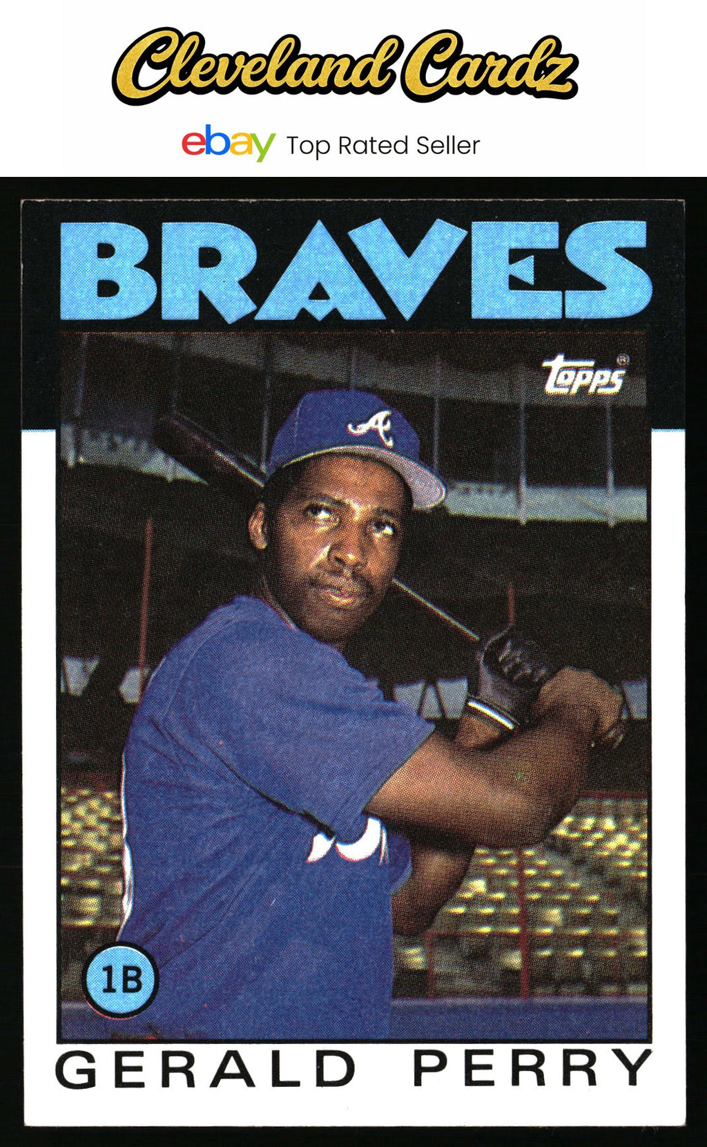 1986 Topps #557 Gerald Perry