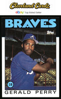 1986 Topps #557 Gerald Perry