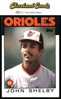 1986 Topps #309 John Shelby