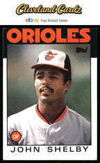 1986 Topps #309 John Shelby