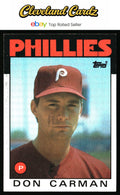 1986 Topps #532 Don Carman RC