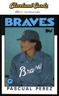 1986 Topps #491 Pascual Perez