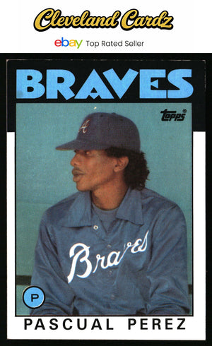 1986 Topps #491 Pascual Perez