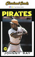 1986 Topps #615 Johnny Ray