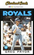 1986 Topps #773 Greg Pryor