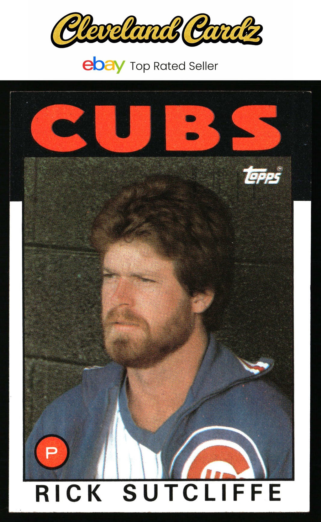 1986 Topps #330 Rick Sutcliffe